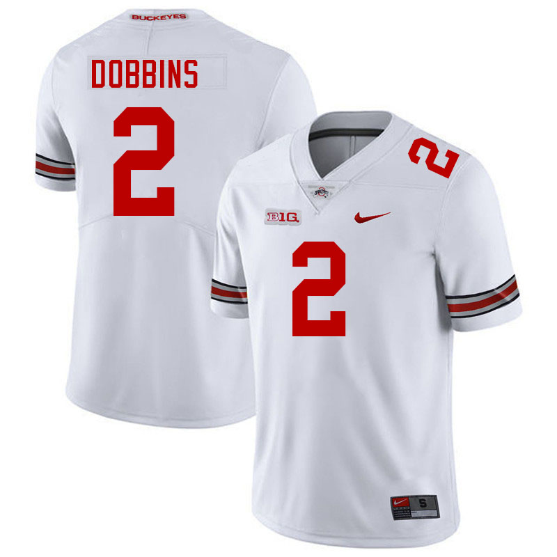 #2 J.K. Dobbins Ohio State Buckeyes Jerseys Football Stitched-White